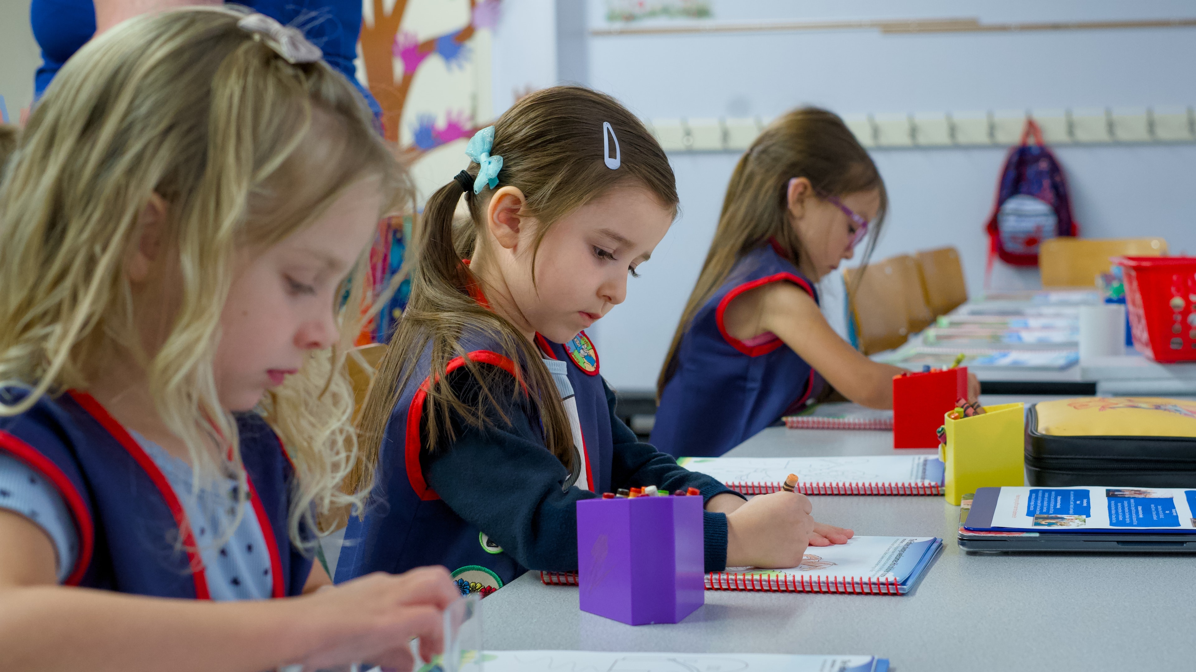 Children learning in a classroom setting